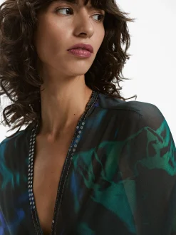 PARFOIS Vestido Largo Estampado Multicor Clearance