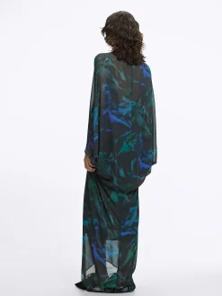 PARFOIS Vestido Largo Estampado Multicor Clearance