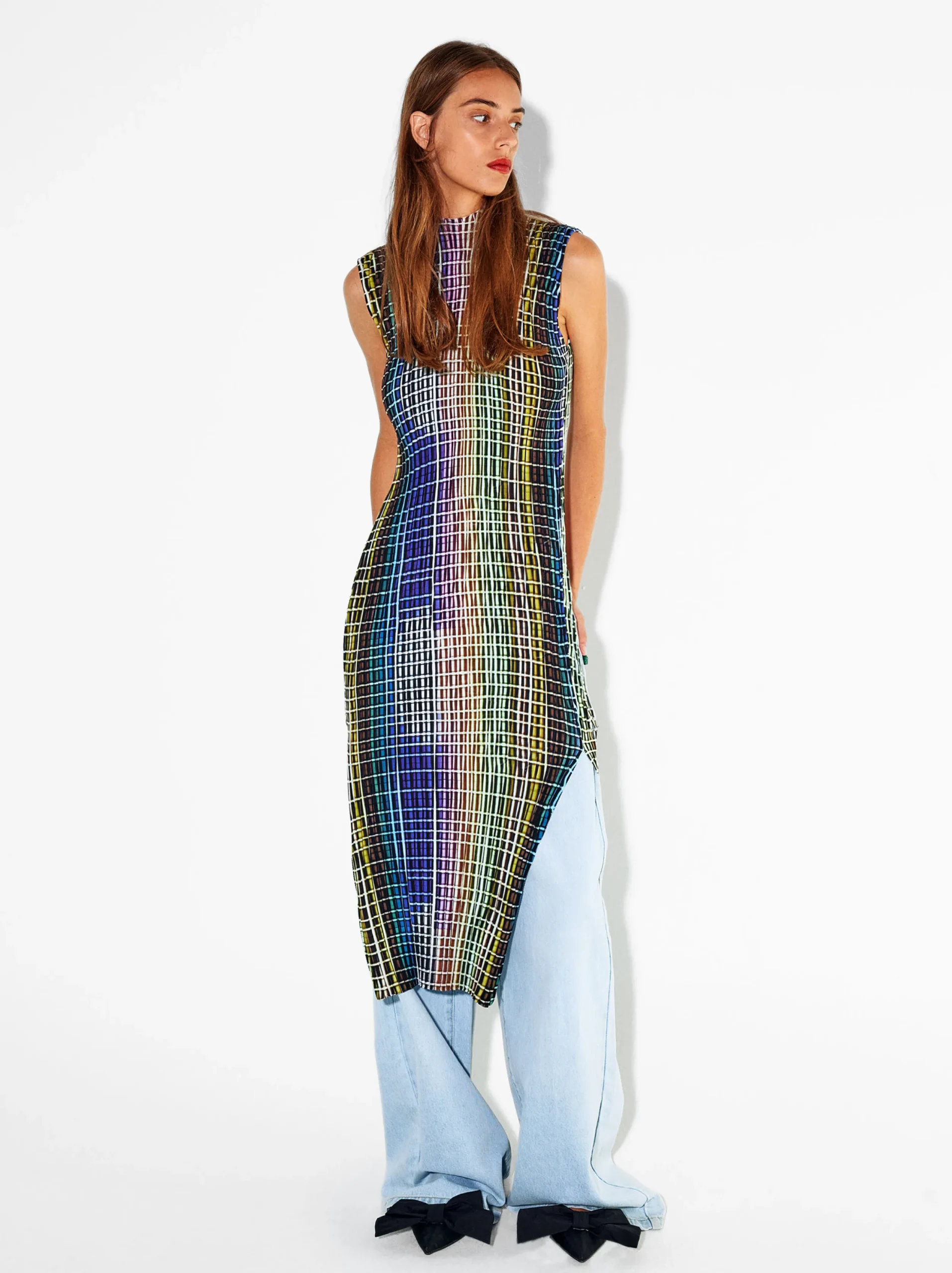 PARFOIS Vestido Largo Estampado Multicor New
