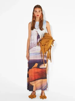 PARFOIS Vestido Largo Estampado Multicor Online