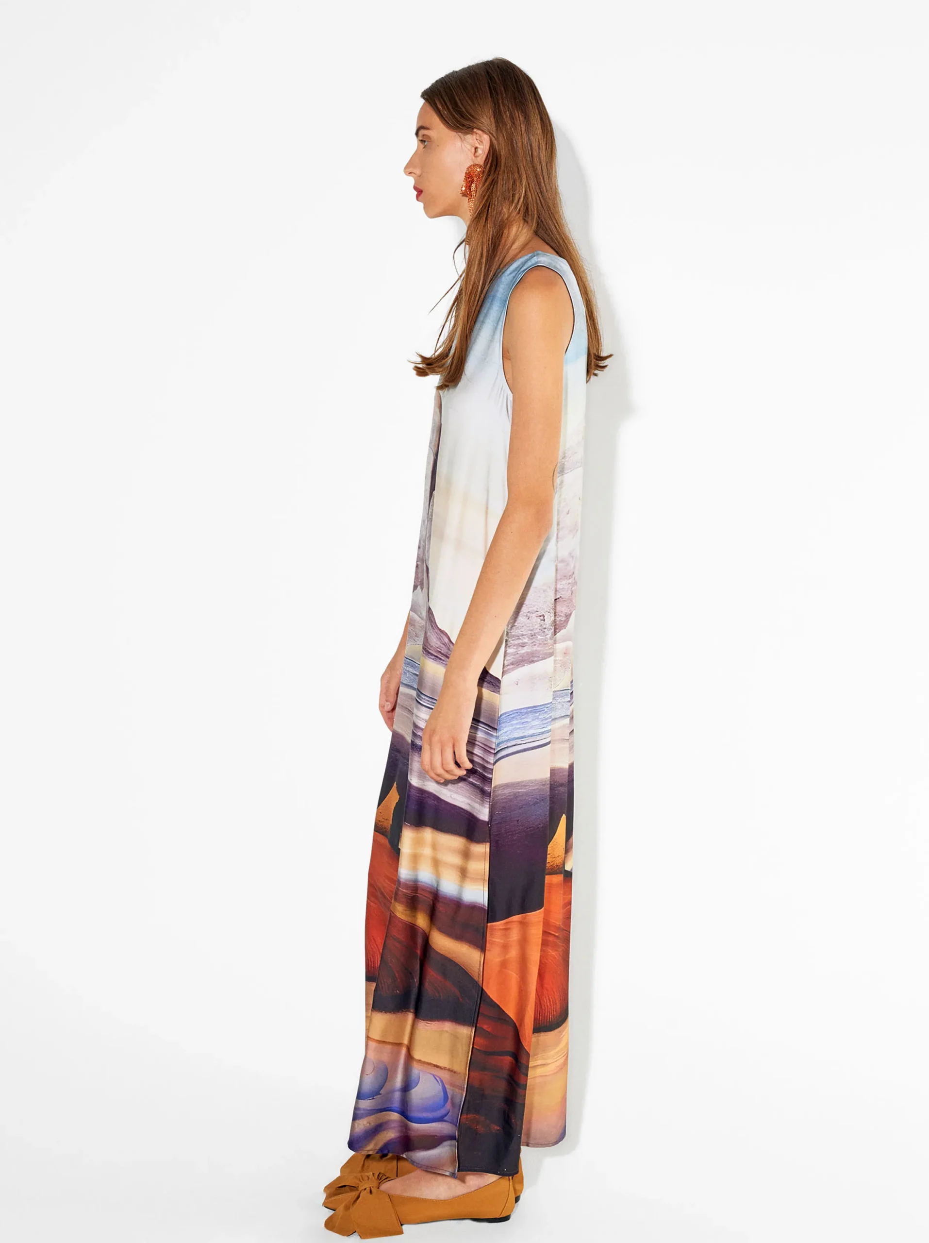 PARFOIS Vestido Largo Estampado Multicor Online
