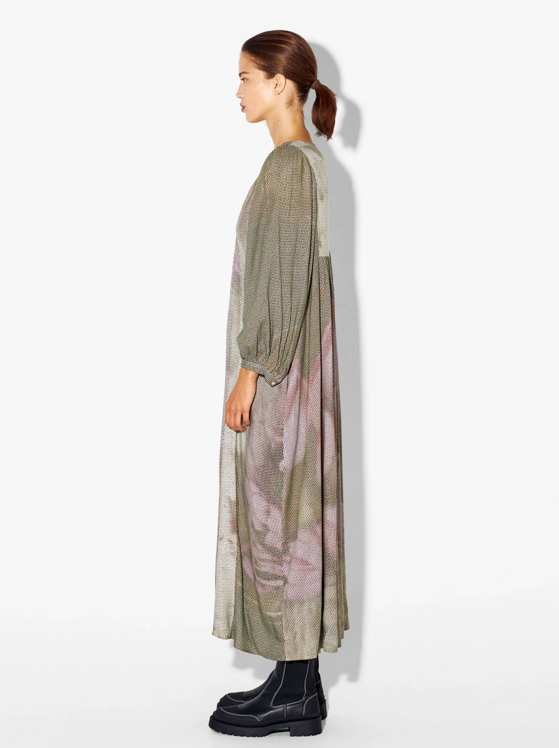 PARFOIS Vestido Largo Estampado Multicor Discount
