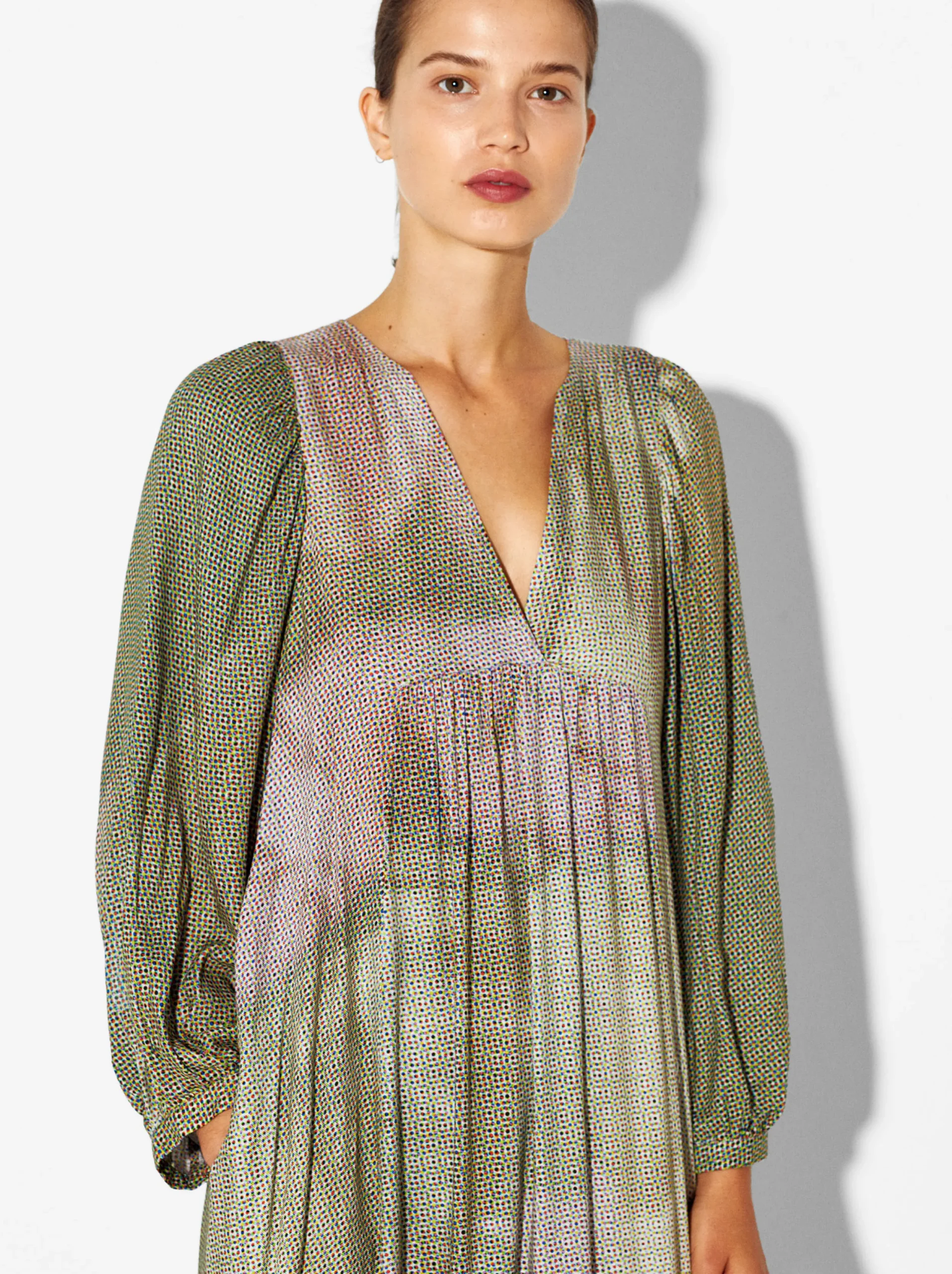 PARFOIS Vestido Largo Estampado Multicor Discount