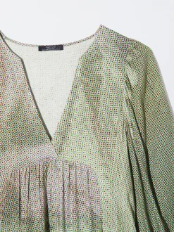PARFOIS Vestido Largo Estampado Multicor Discount