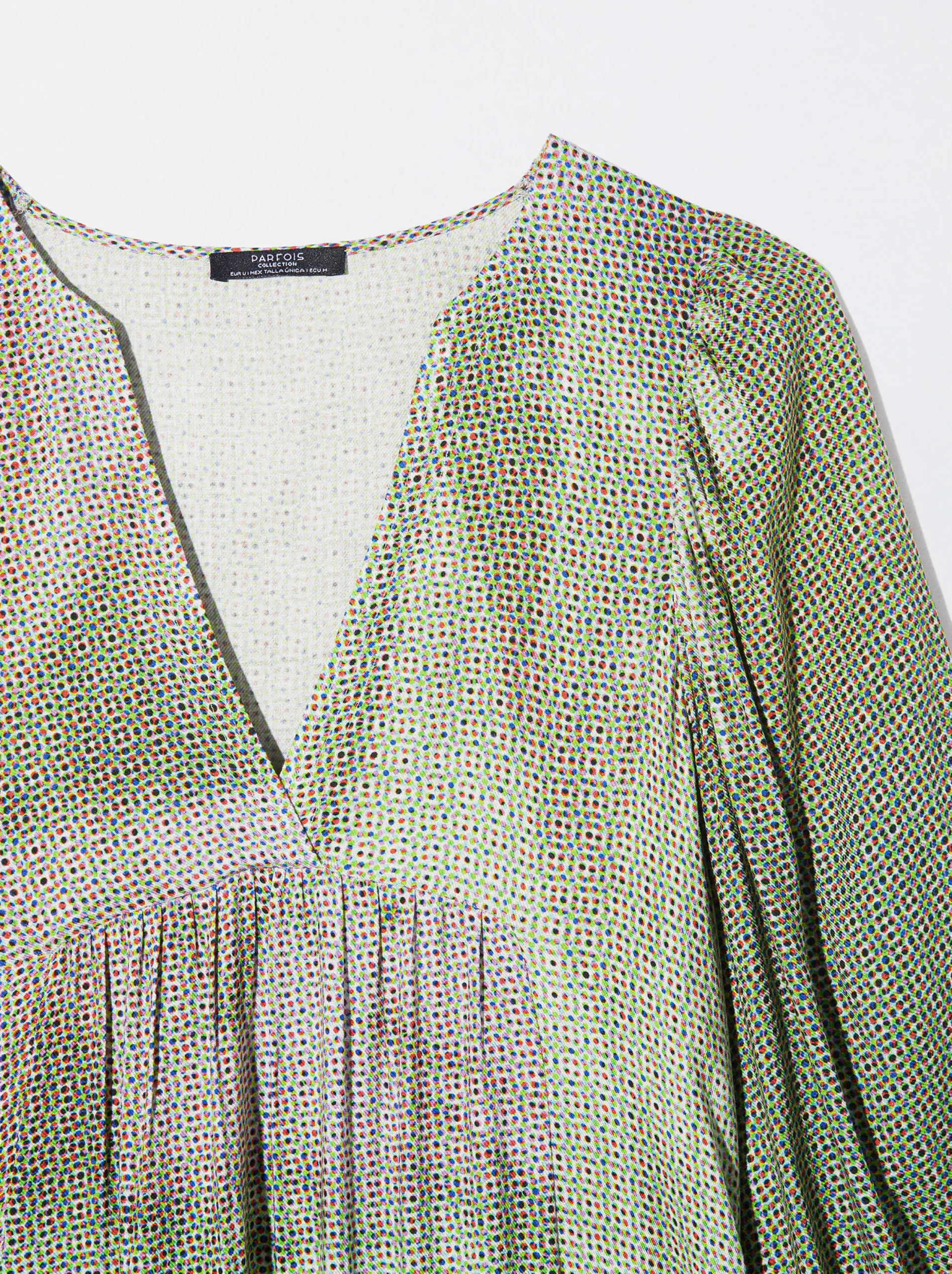 PARFOIS Vestido Largo Estampado Multicor Discount
