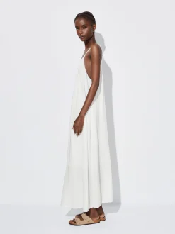 PARFOIS Vestido Largo Lyocell Blanco Sale