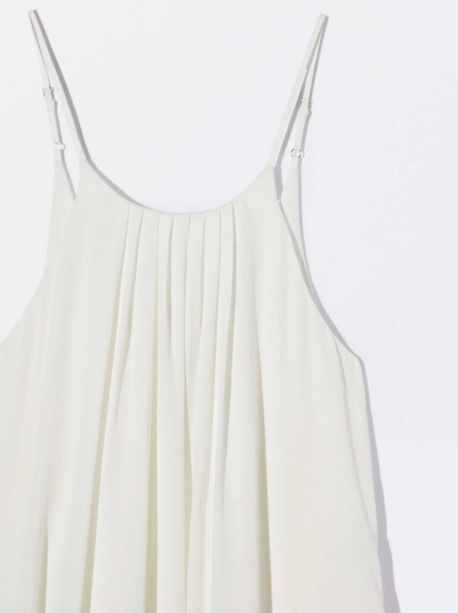 PARFOIS Vestido Largo Lyocell Blanco Sale