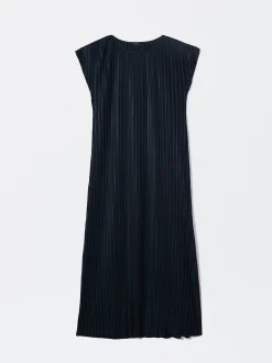 PARFOIS Vestido Largo Plisado Gris Shop