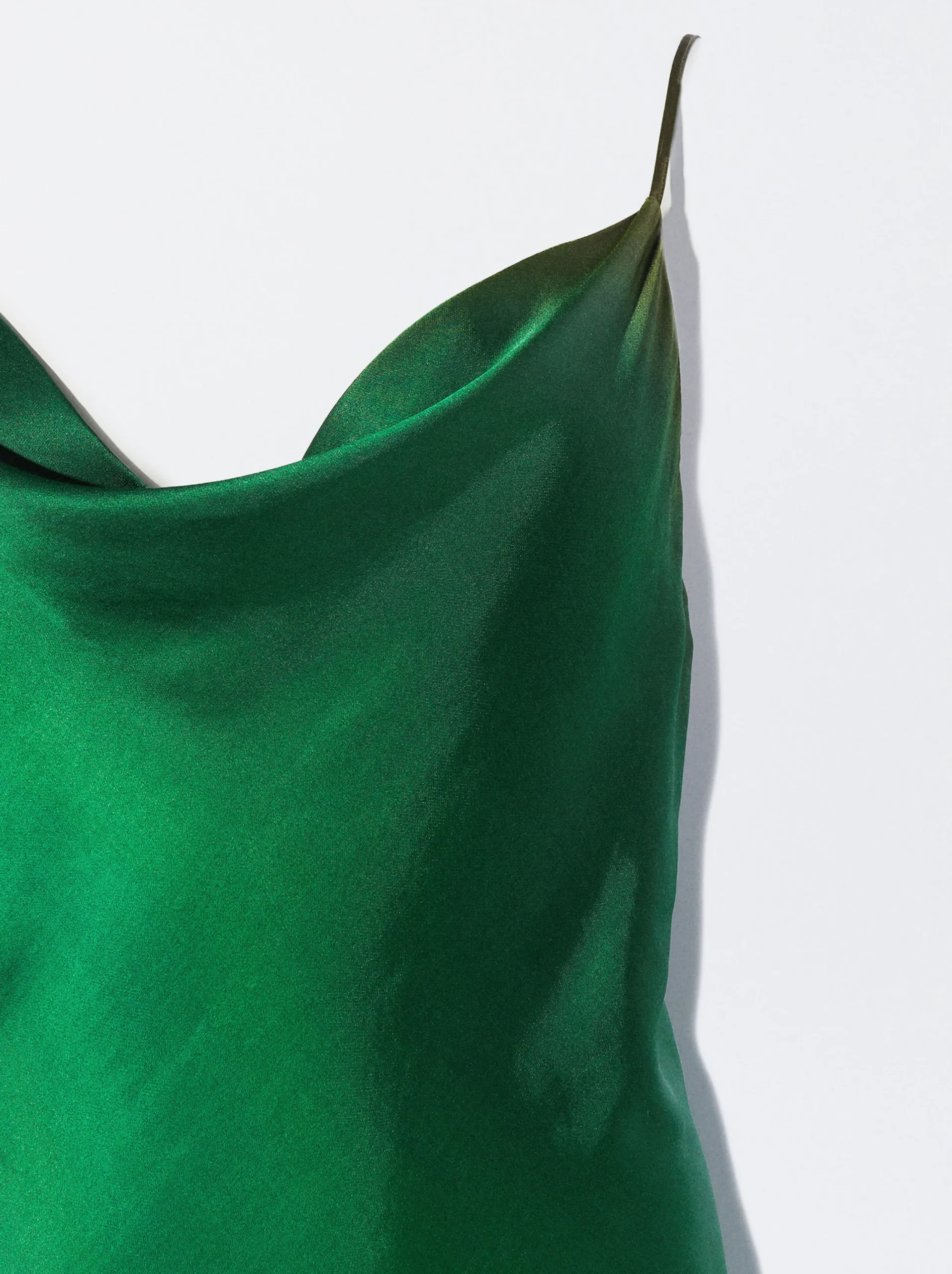 PARFOIS Vestido Largo Satinado Multicor Cheap