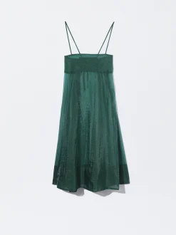 PARFOIS Vestido Ligero De Tirantes Verde Store