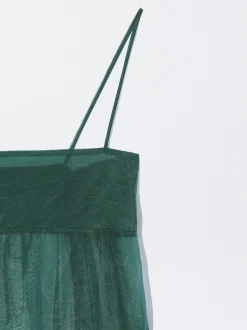 PARFOIS Vestido Ligero De Tirantes Verde Store