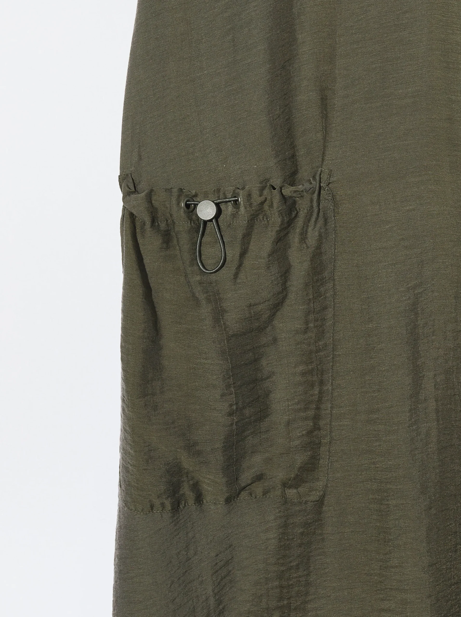 PARFOIS Vestido Lyocell Con Bolsillo Caqui Flash Sale