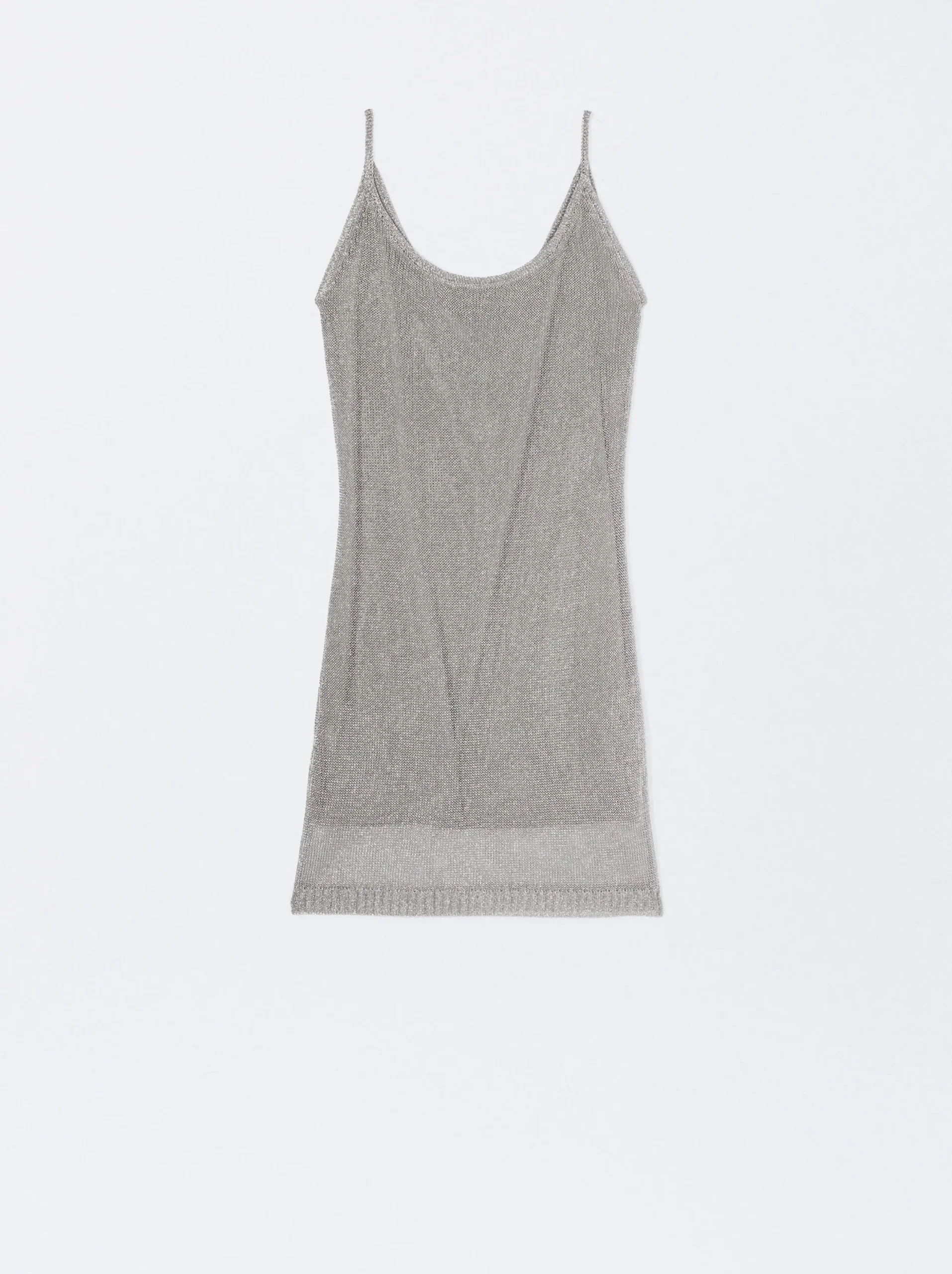 PARFOIS Vestido Mesh Plateado Online