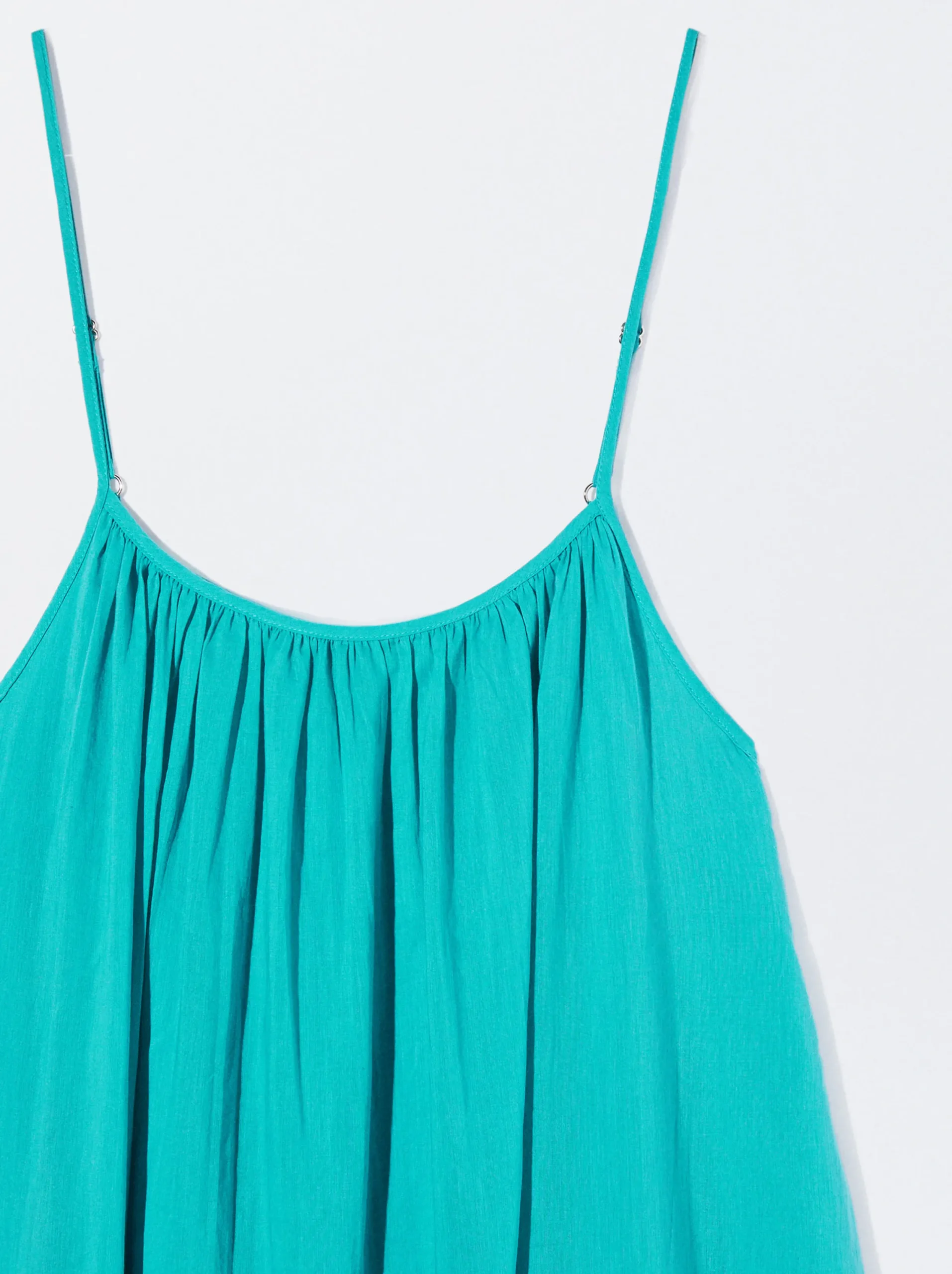 PARFOIS Vestido Midi Algodón Azul Flash Sale