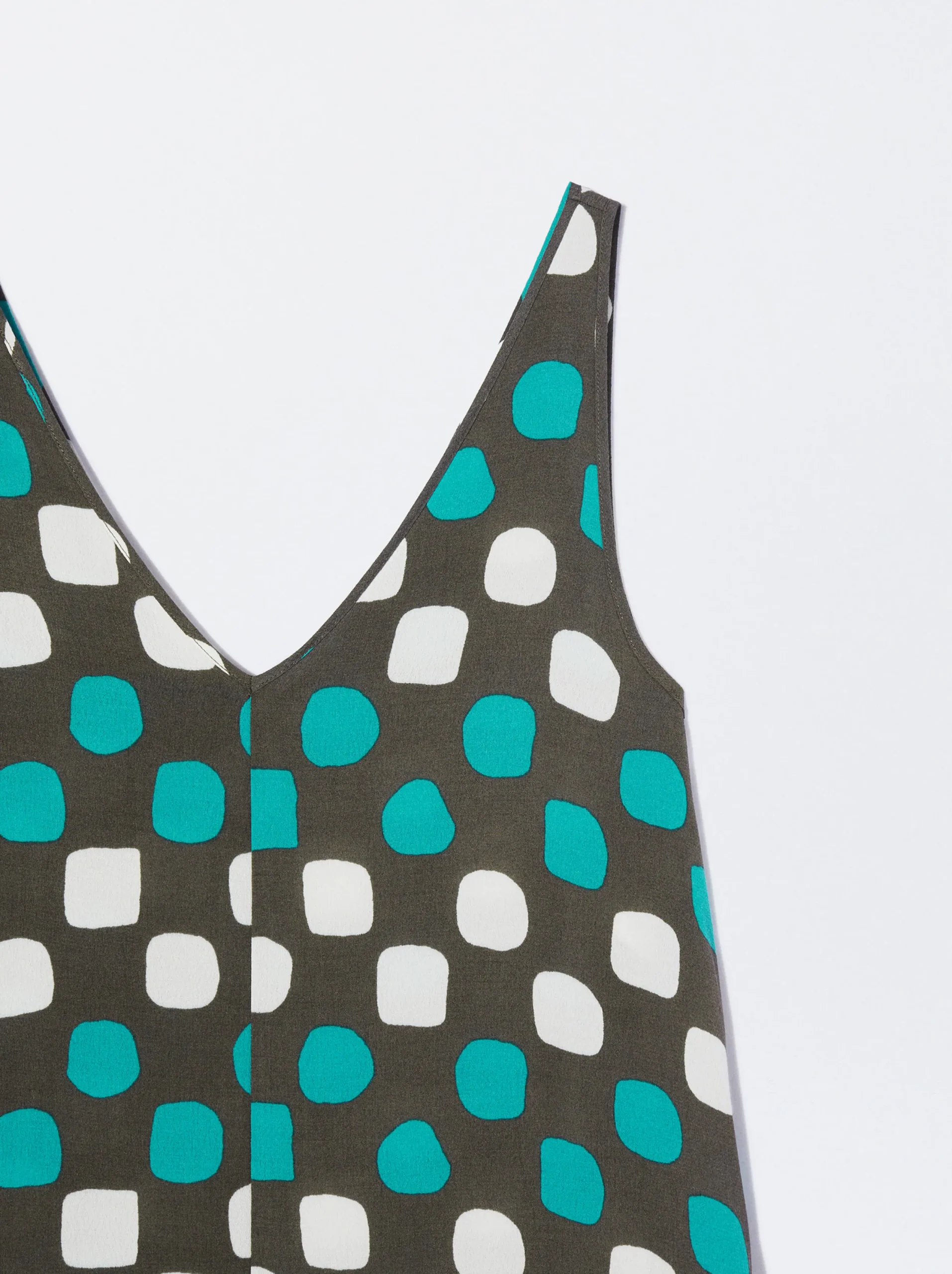 PARFOIS Vestido Midi Estampado Marrón Clearance