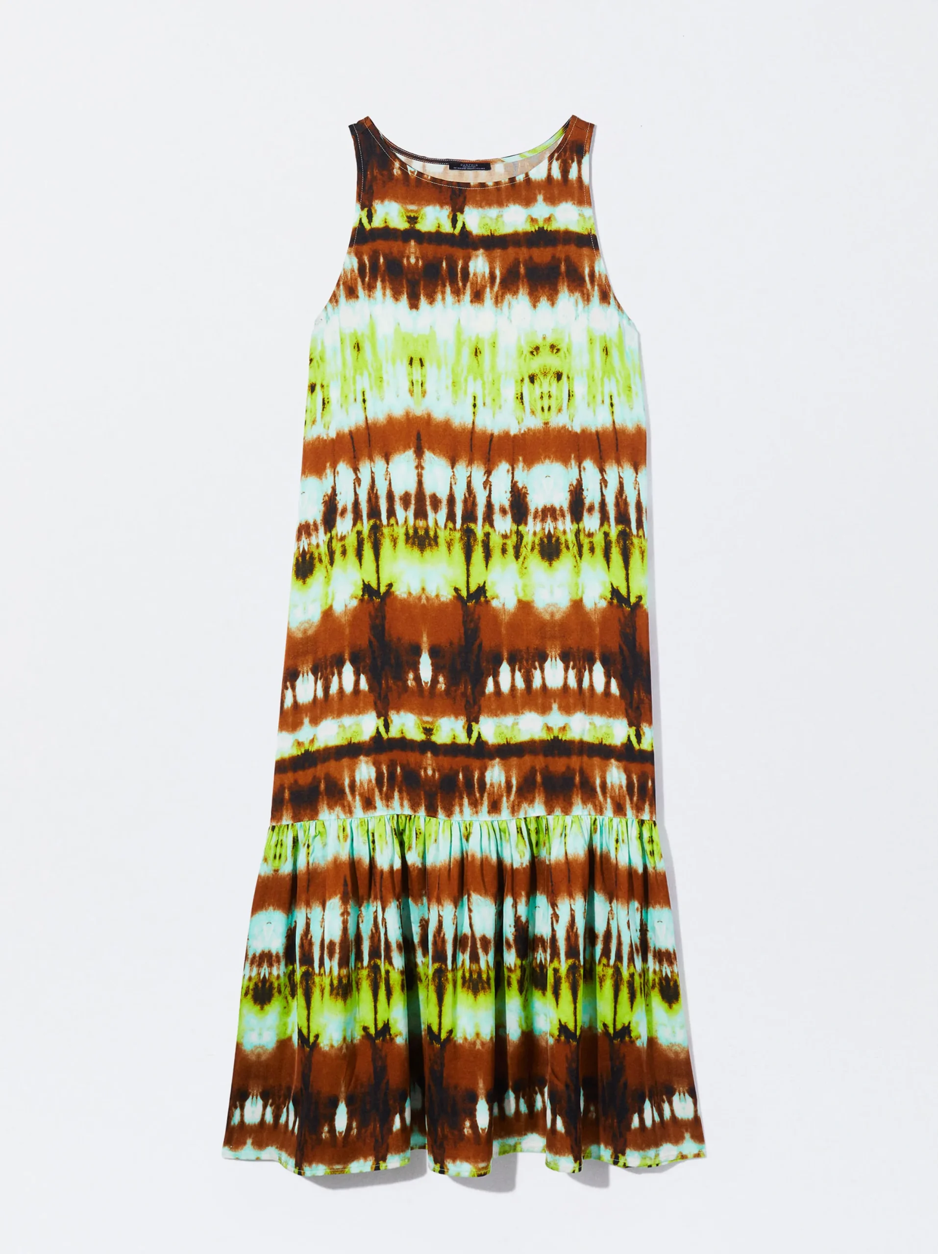 PARFOIS Vestido Midi Estampado Verde Online