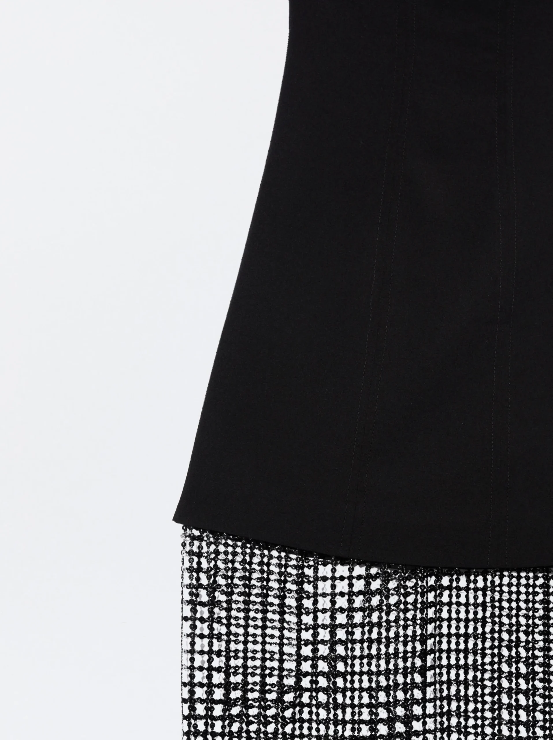 PARFOIS Vestido Midi Mesh Negro Hot