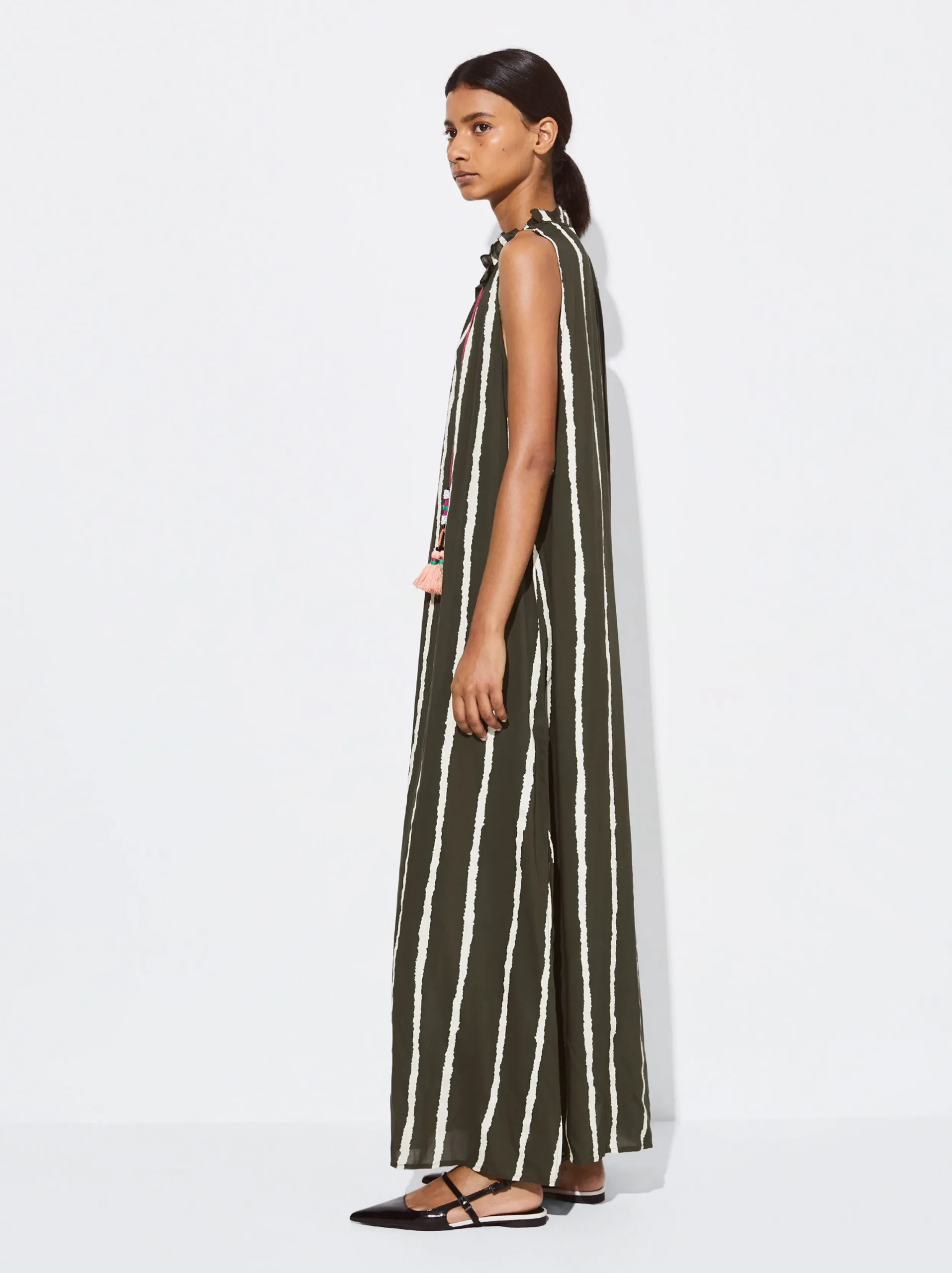 PARFOIS Vestido Modal Con Rayas Multicor Online