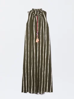 PARFOIS Vestido Modal Con Rayas Multicor Online