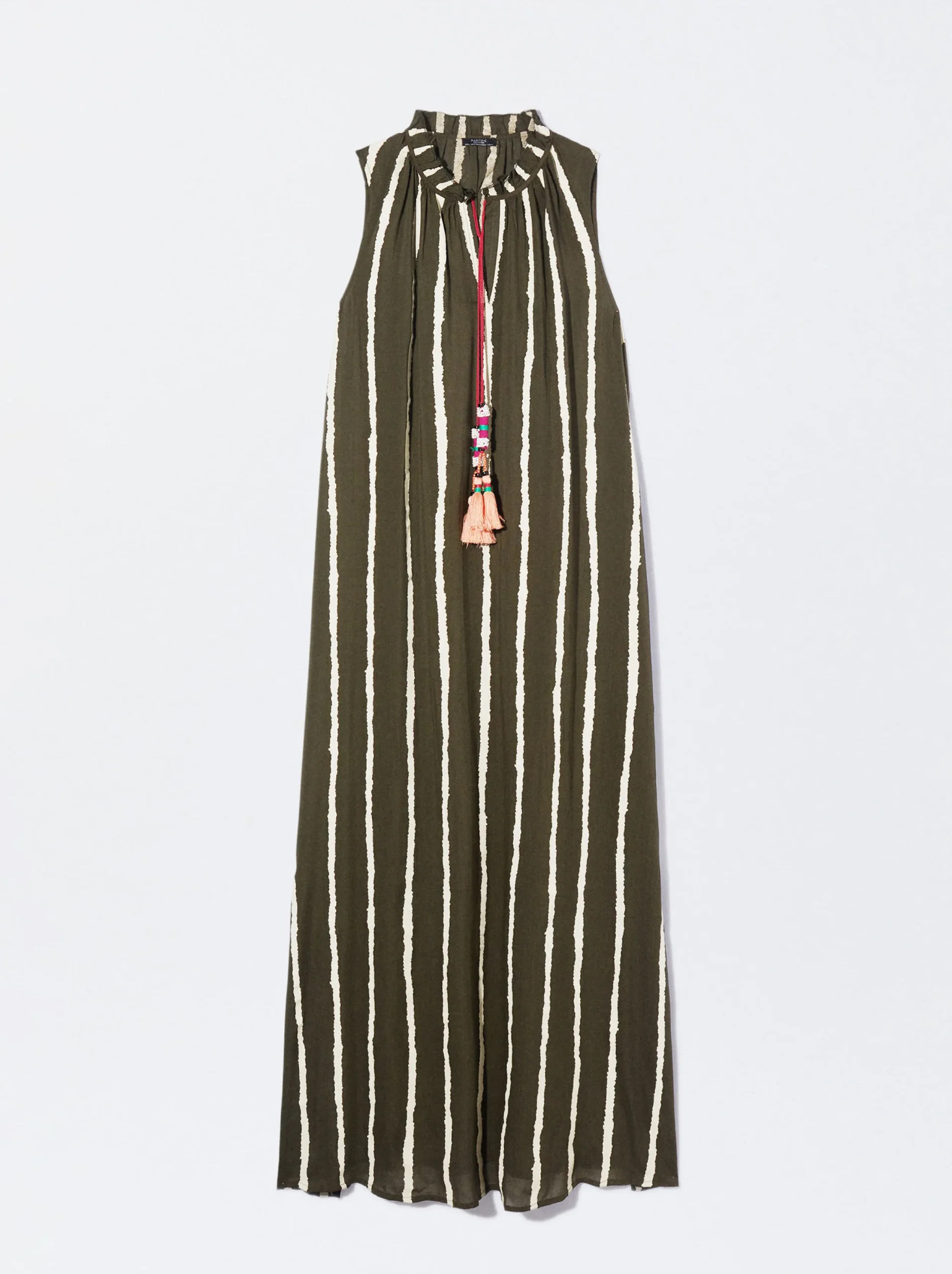 PARFOIS Vestido Modal Con Rayas Multicor Online