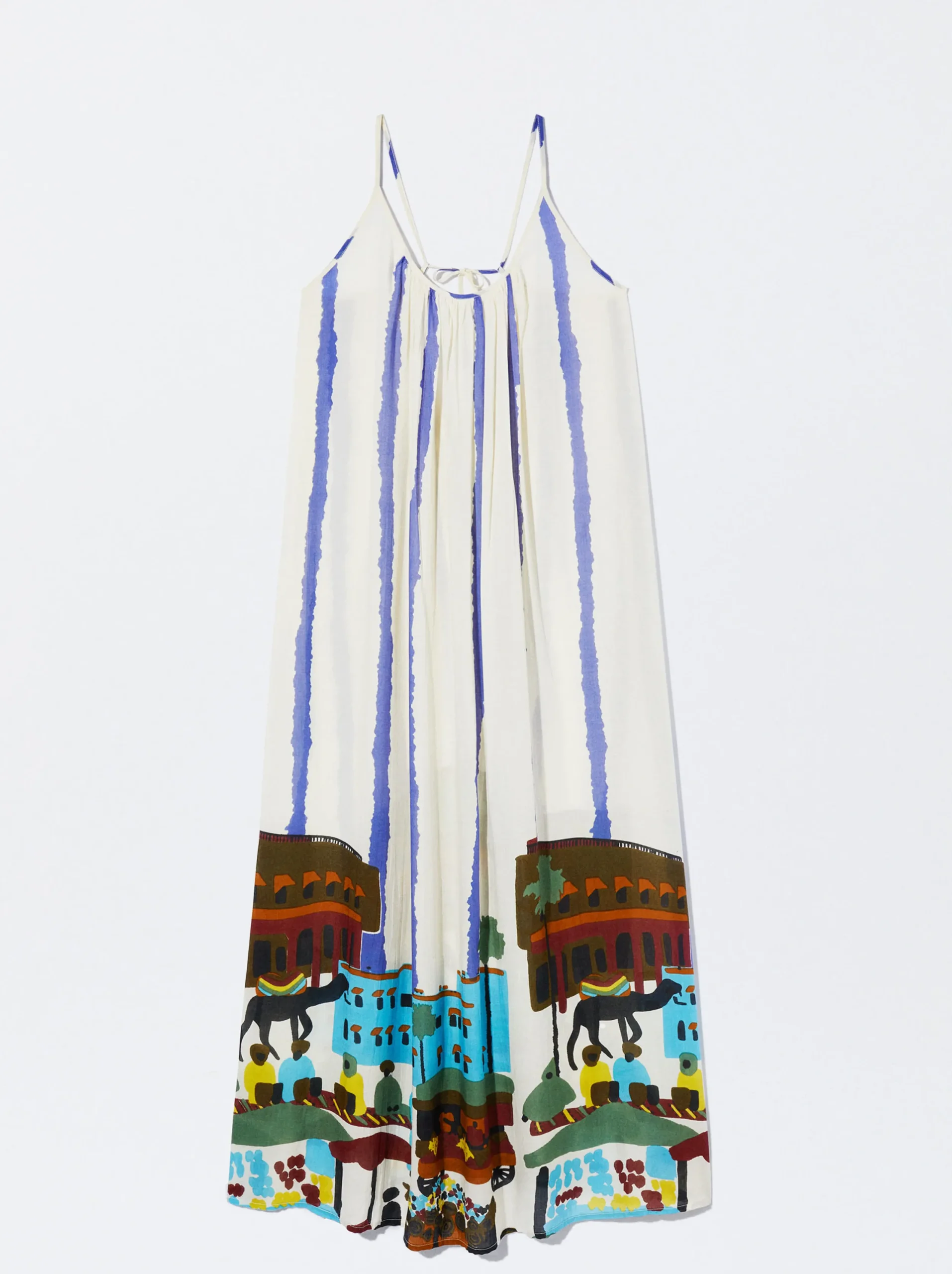 PARFOIS Vestido Modal Estampado Multicor Clearance