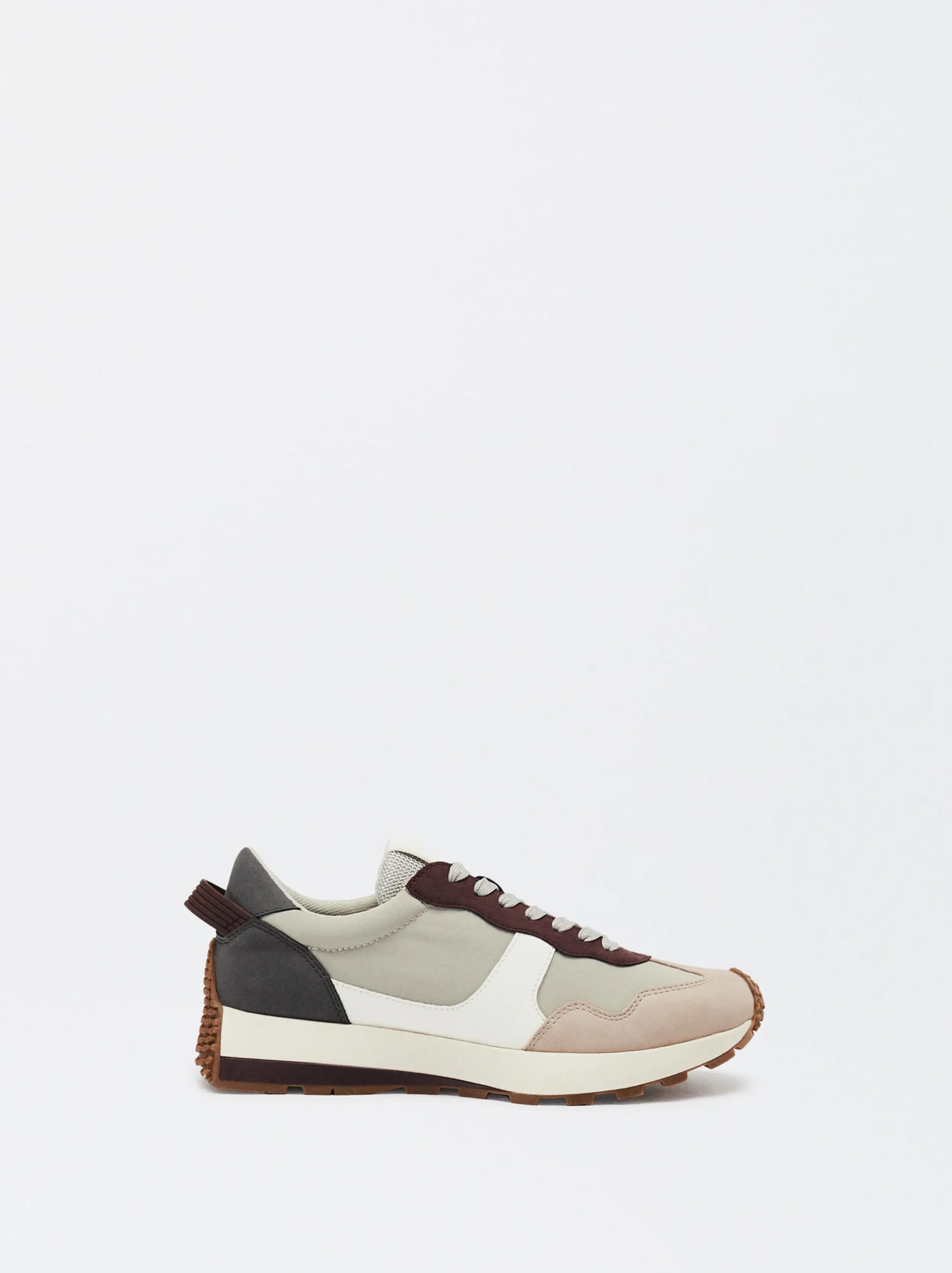 PARFOIS Zapatillas Deportivas Combinadas Gris Flash Sale