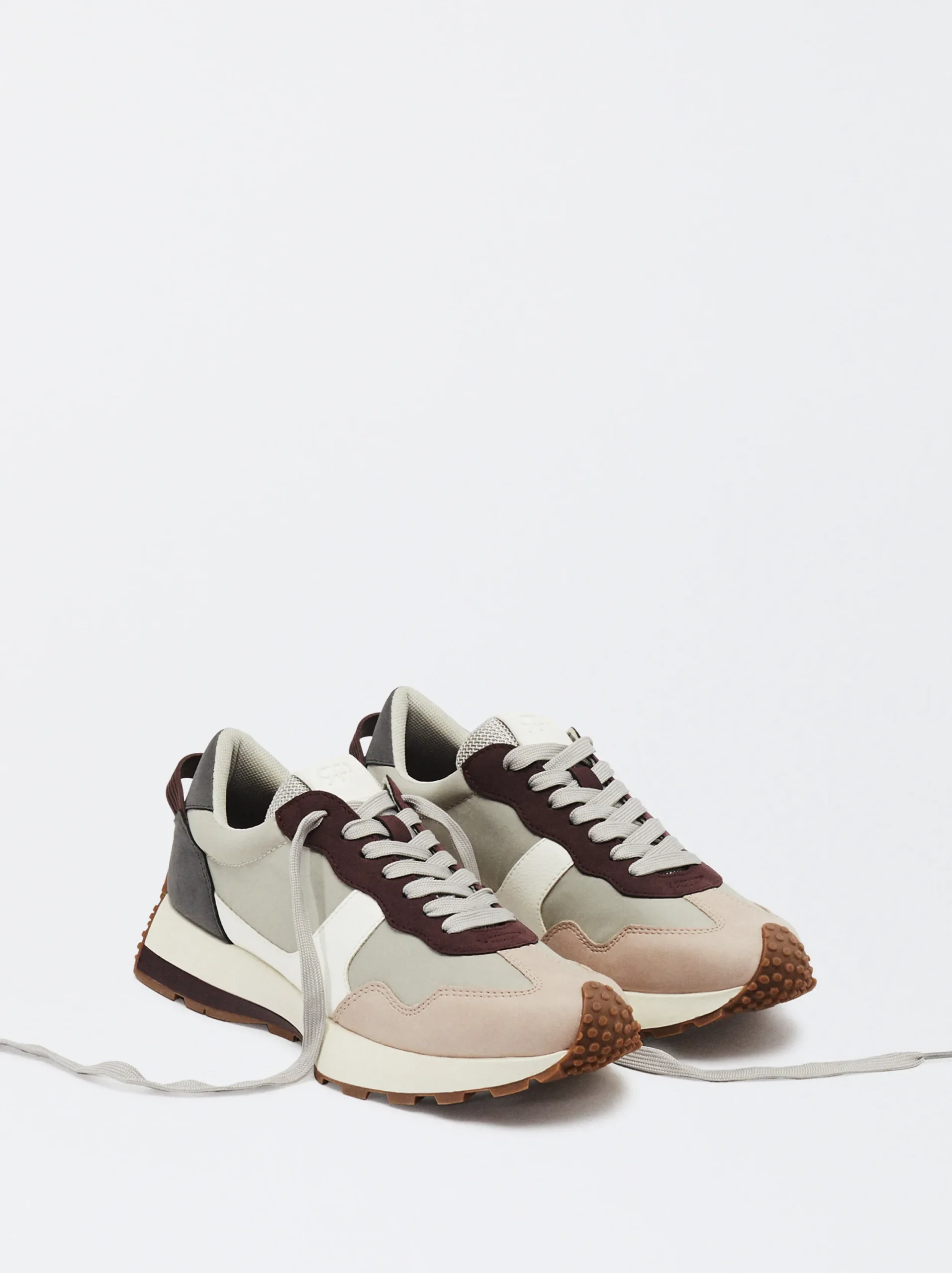 PARFOIS Zapatillas Deportivas Combinadas Gris Flash Sale