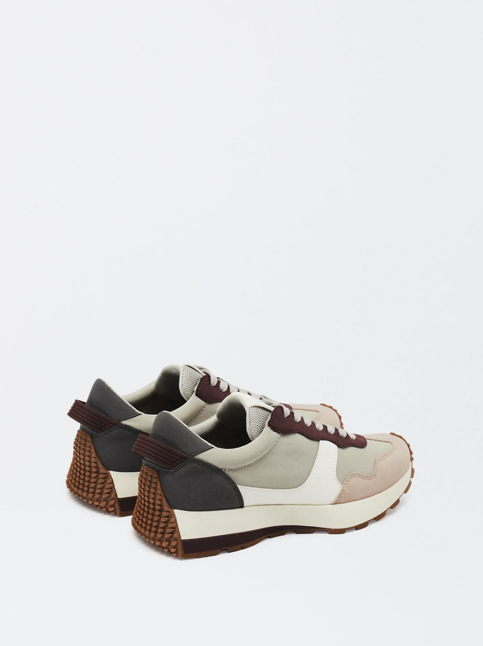 PARFOIS Zapatillas Deportivas Combinadas Gris Flash Sale
