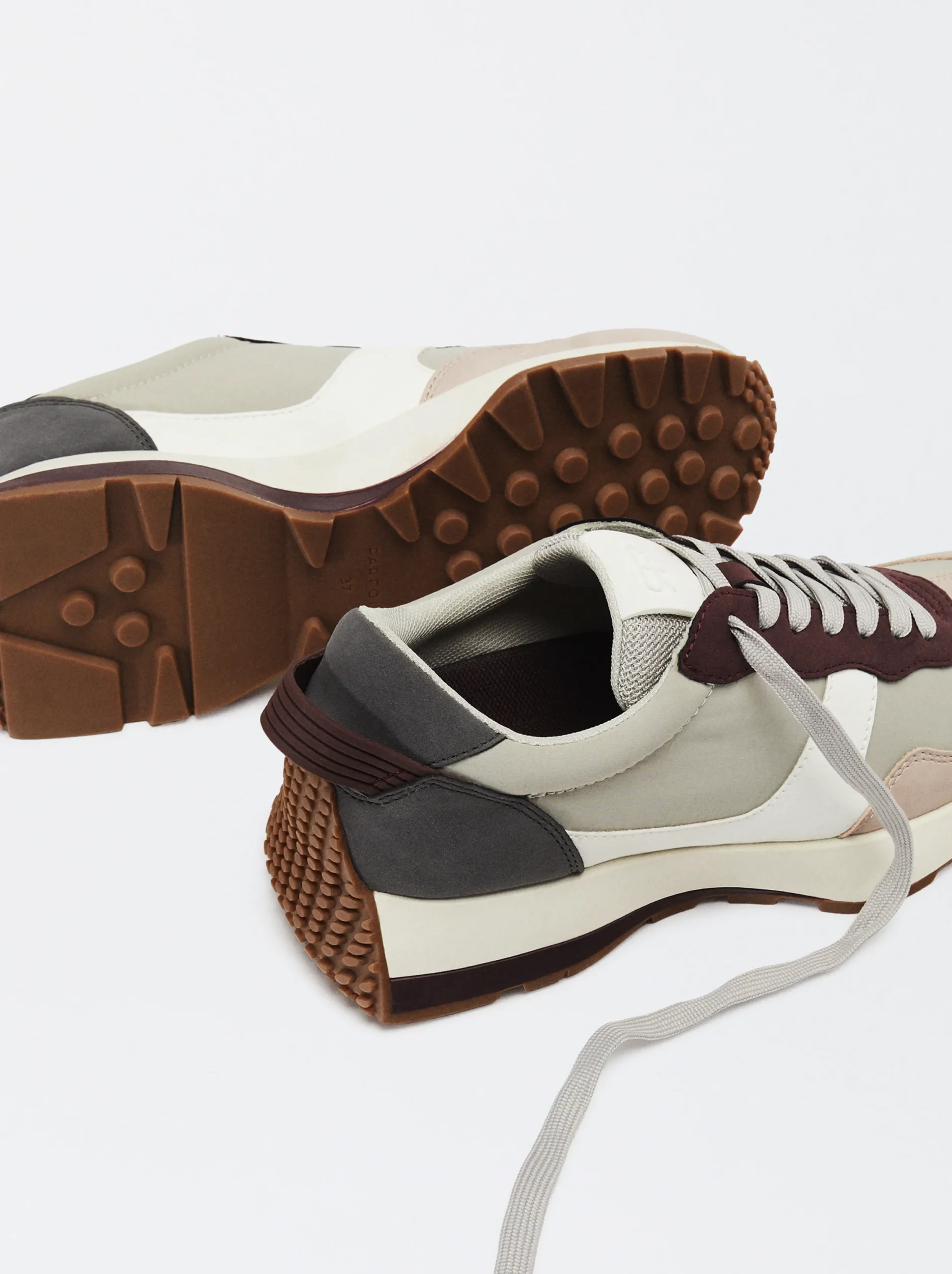 PARFOIS Zapatillas Deportivas Combinadas Gris Flash Sale