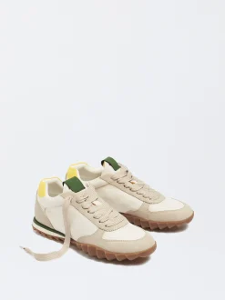 PARFOIS Zapatillas Running Nylon Beige Hot
