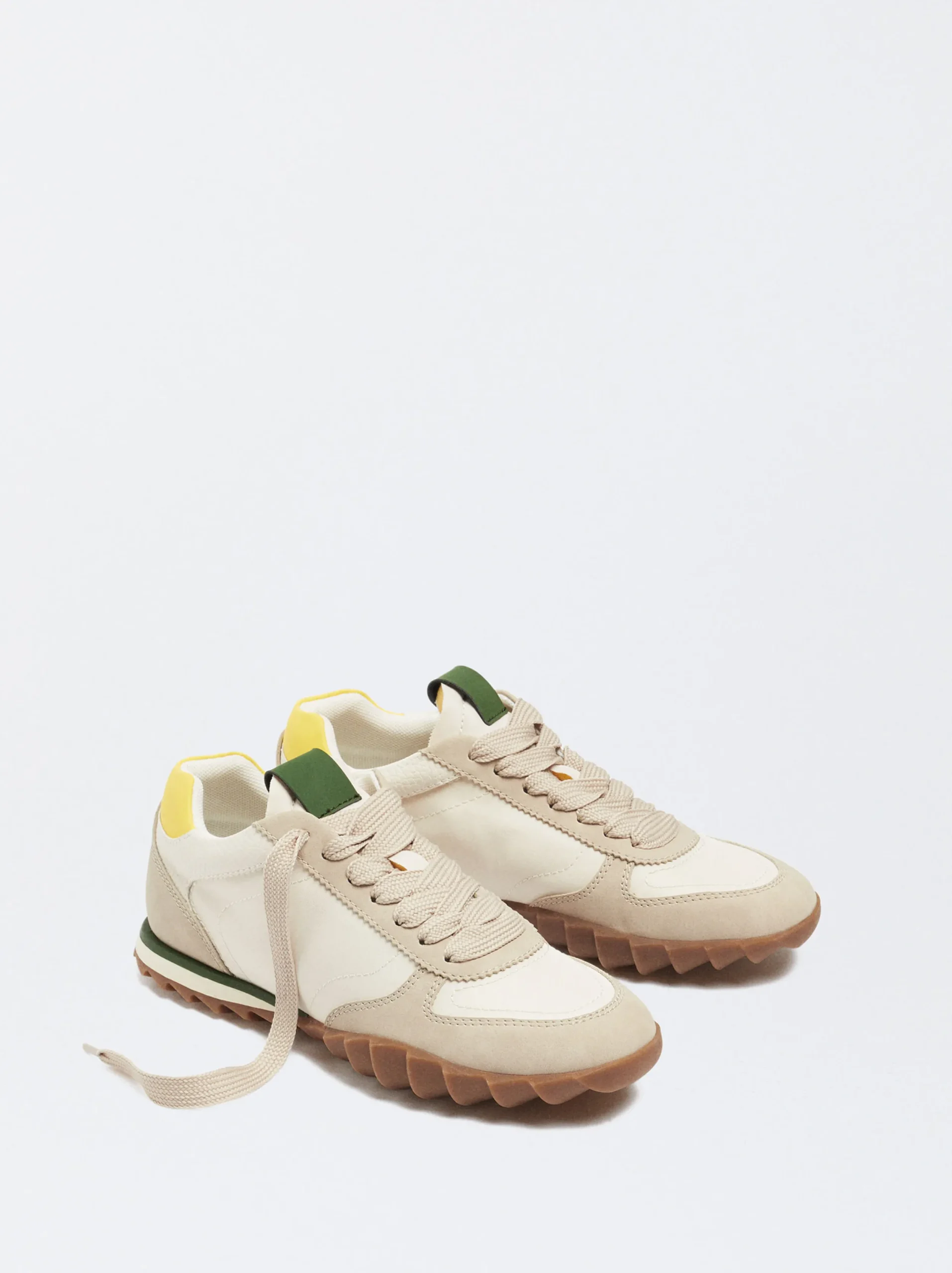 PARFOIS Zapatillas Running Nylon Beige Hot