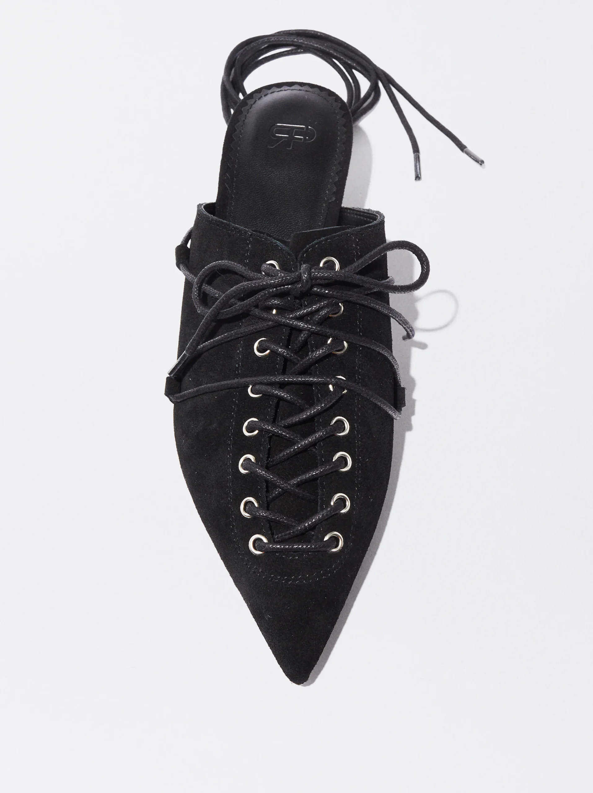 PARFOIS Zapato Destalonado Atado Piel Negro Cheap