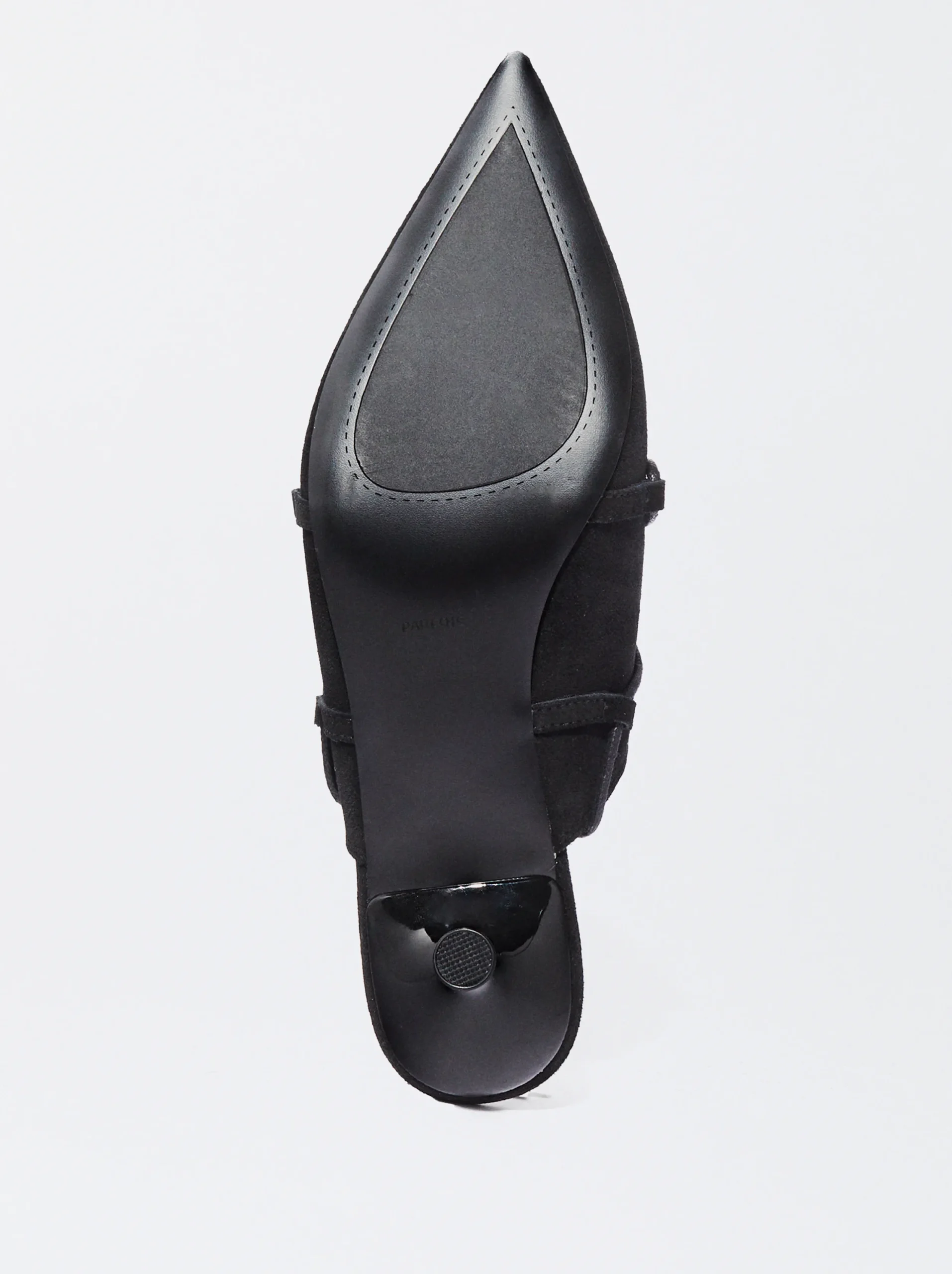 PARFOIS Zapato Destalonado Atado Piel Negro Cheap