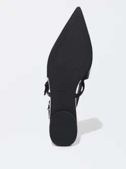 PARFOIS Zapato Plano Destalonado Blanco Cheap