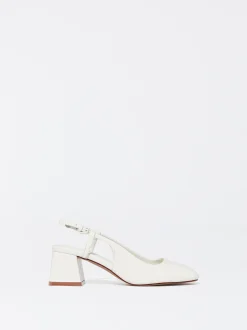 PARFOIS Zapato Tacón Destalonado Blanco Sale